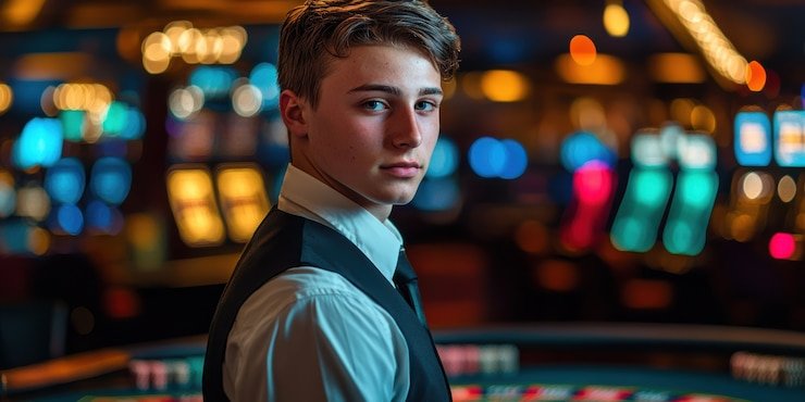 View meja poker live casino dengan dealer profesional dan interaksi pemain
